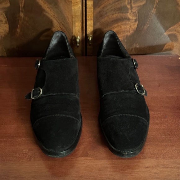 To Boot Suede Double Monk Strap Dress Shoes - Picture 2 of 8